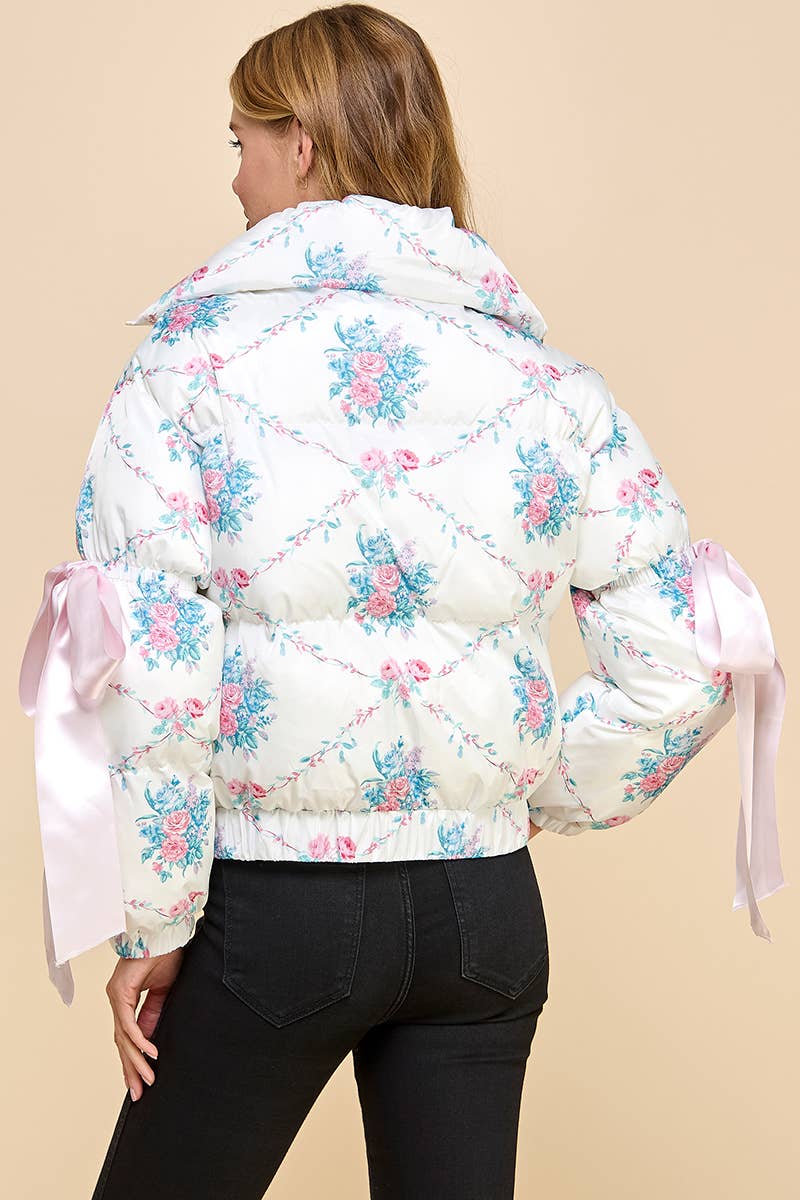 Fancy Florals Puffer Jacket