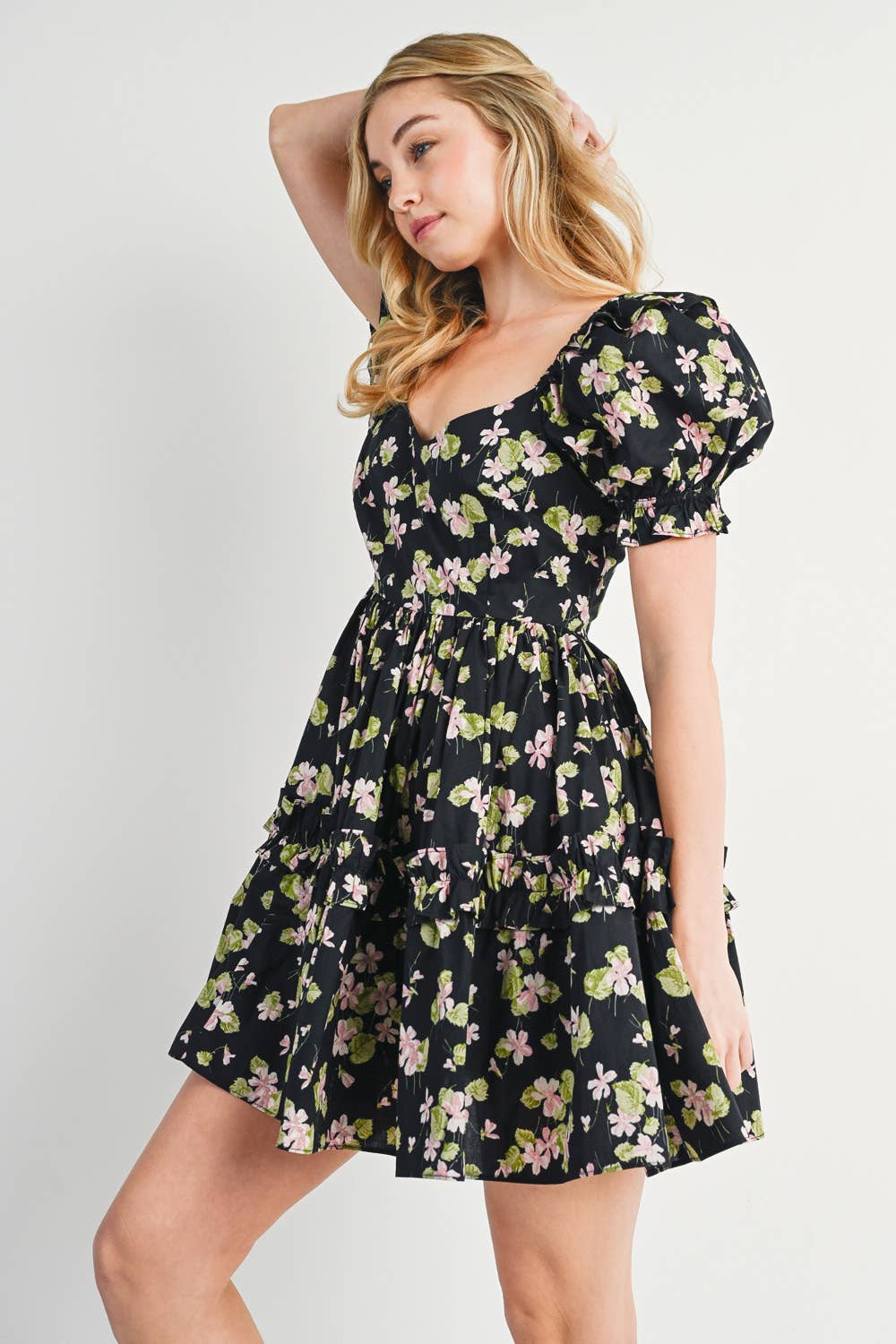 Freya Floral Babydoll Dress