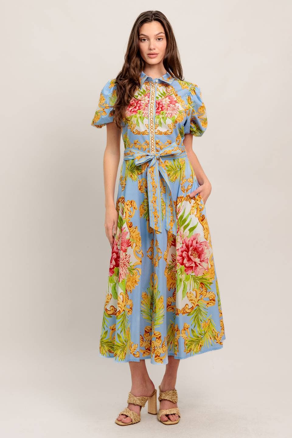 Versailles Garden Midi Dress