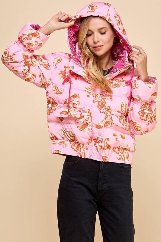 Fancy Flowers Puffer Jacket