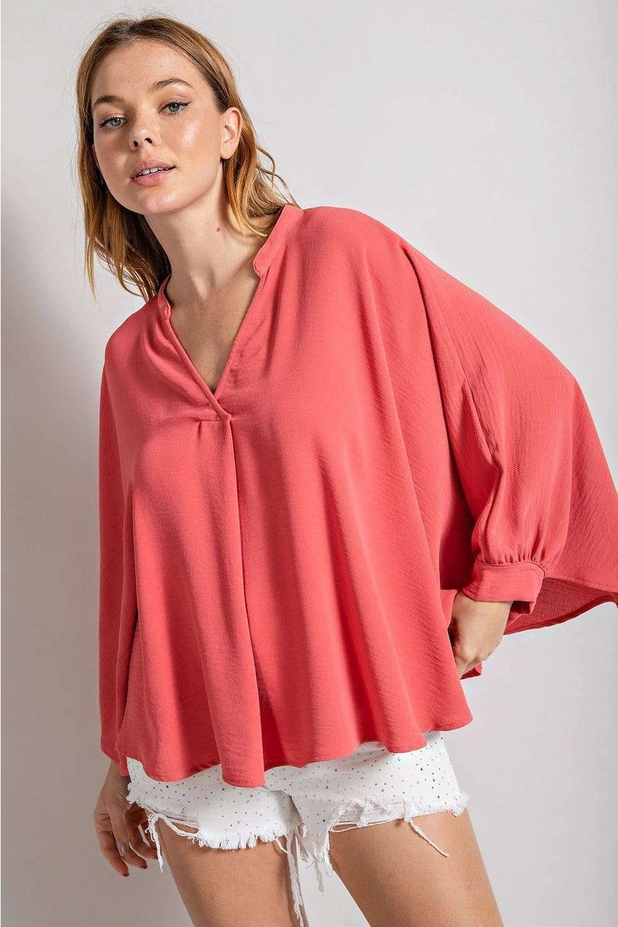 Rose Dusk Batwing Top