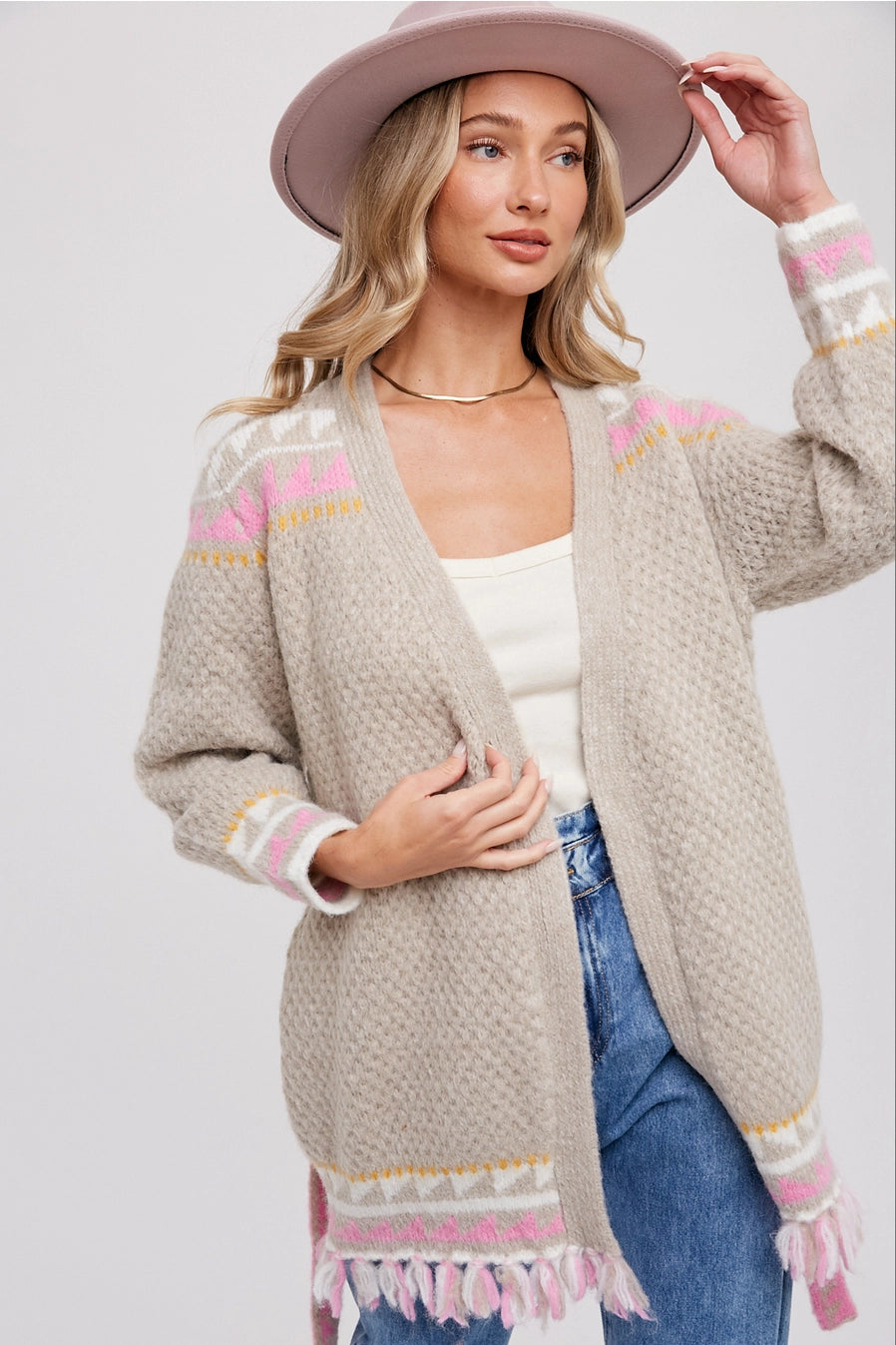 Boho Beauty Belted Cardigan