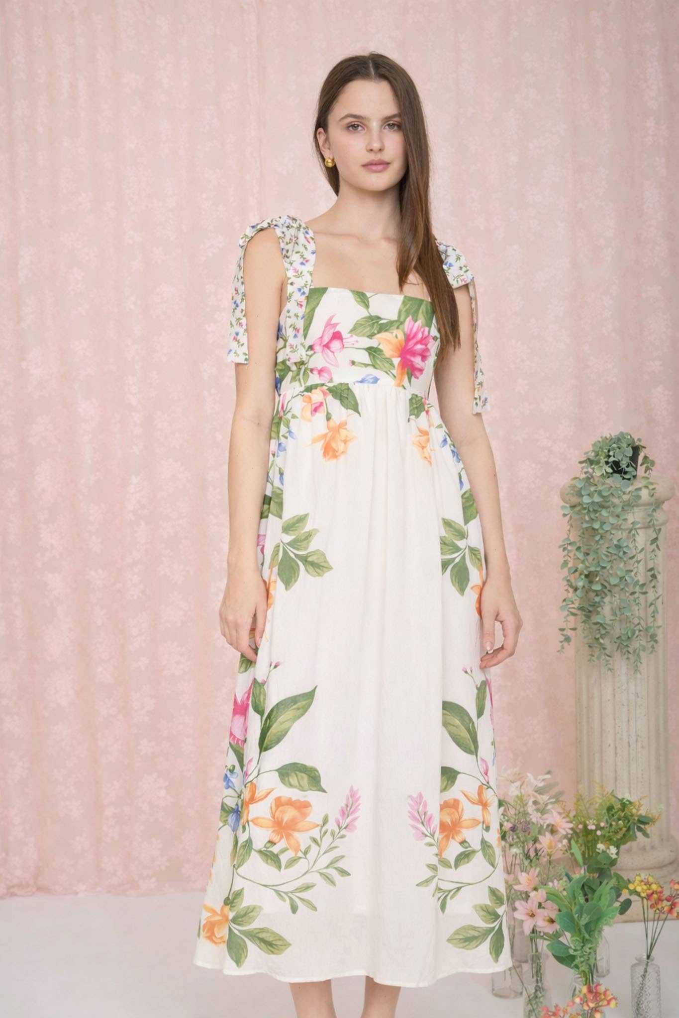 Floral Empire Waist Dress