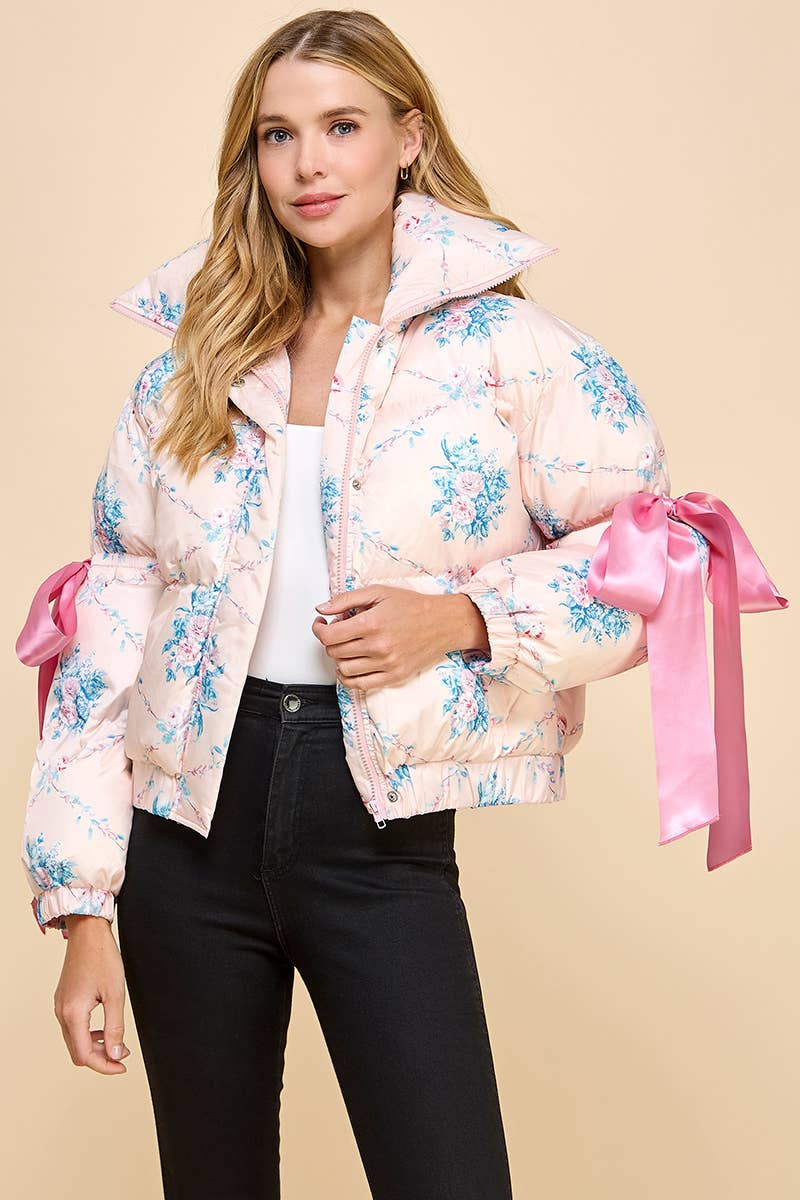 Fancy Florals Puffer Jacket