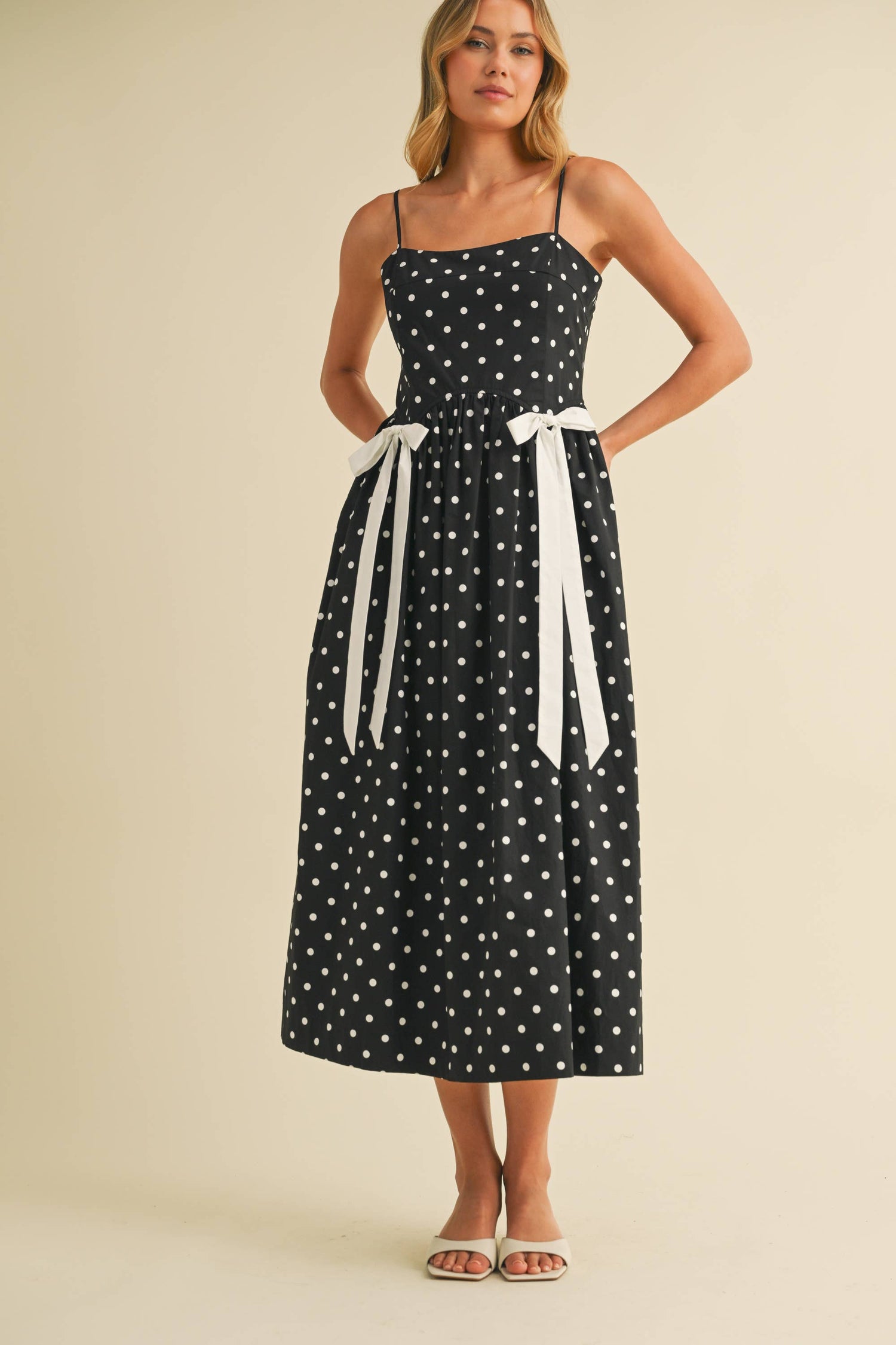 Celine Bow Midi Dress