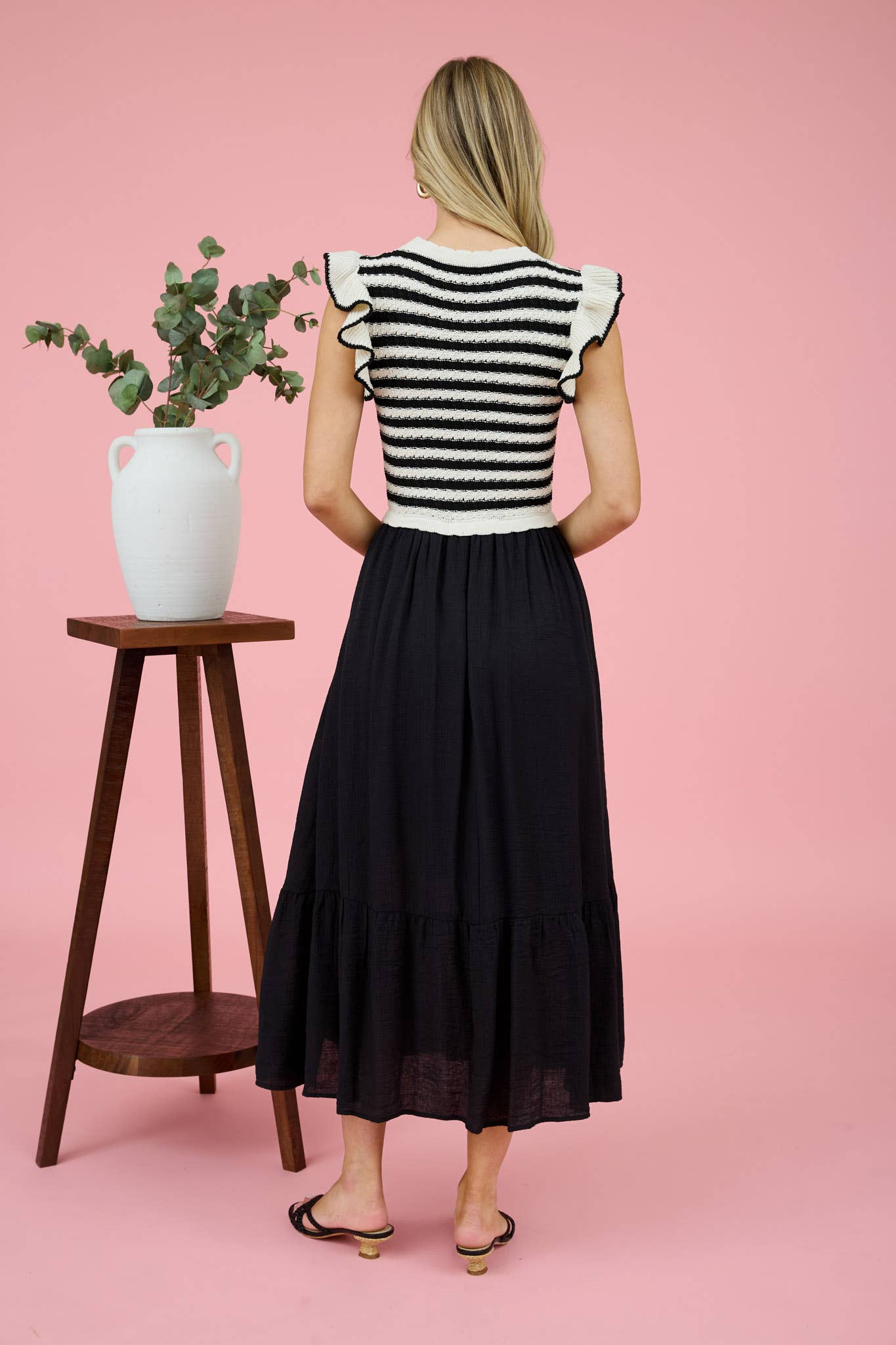 Lola Stripe Twofer Dress