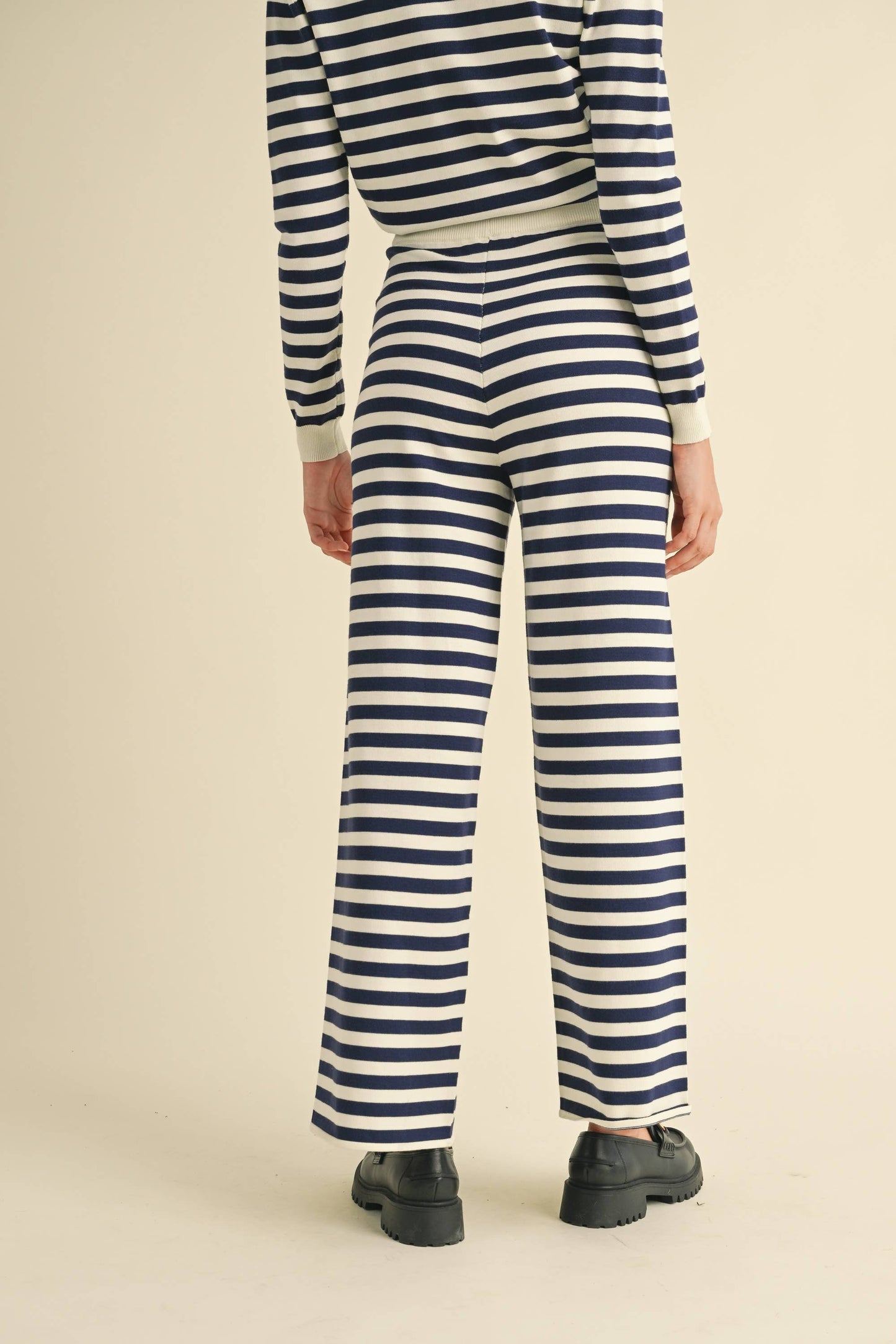 Marine Stripe Knit Pants