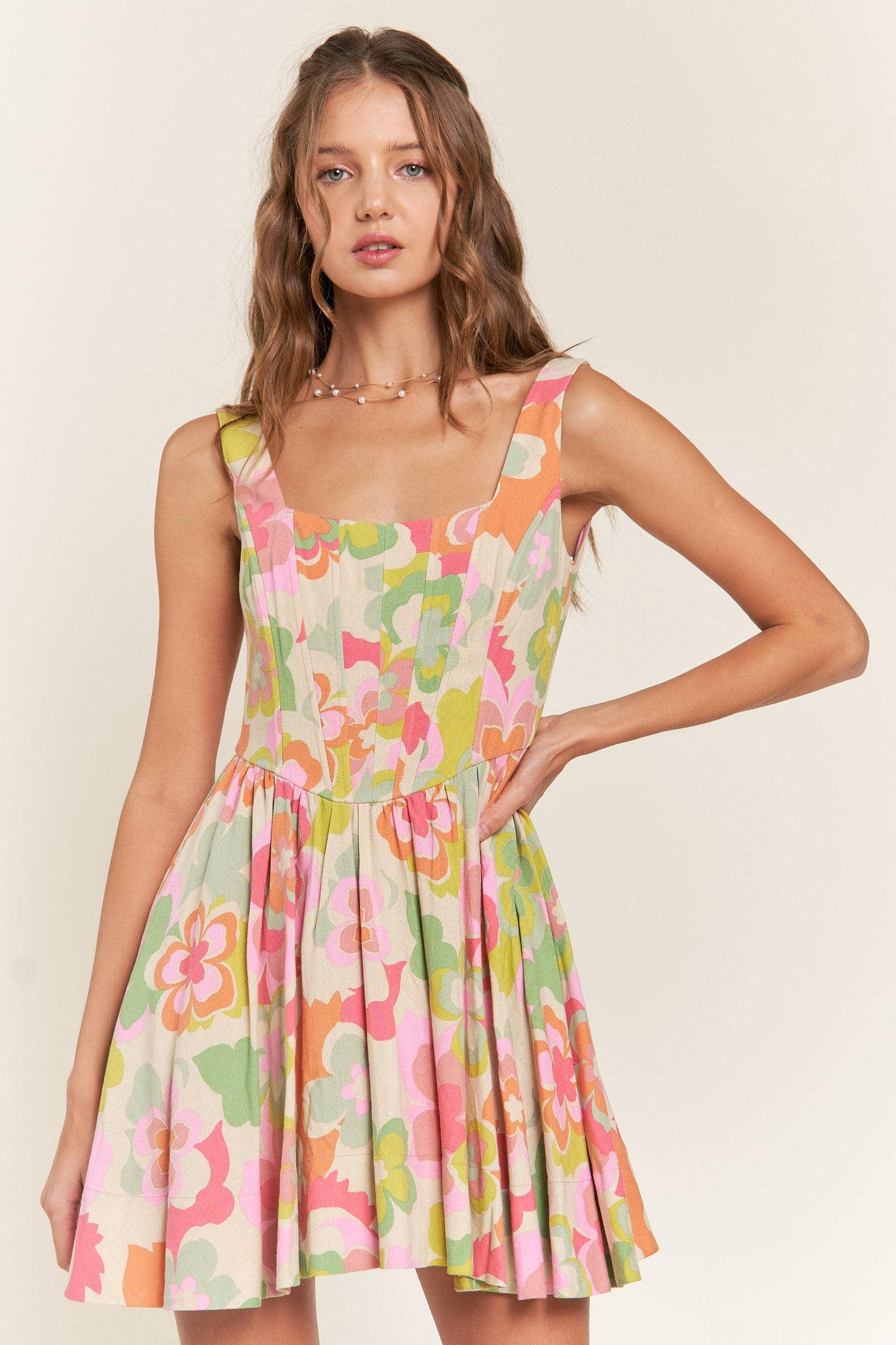 Flirty Florals Mini Dress