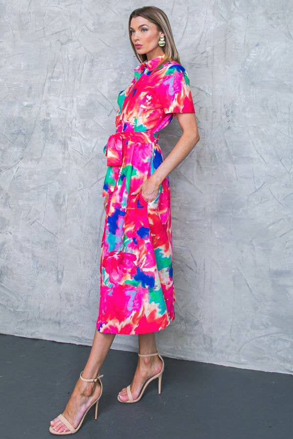 Escape to Paradise Midi Dress