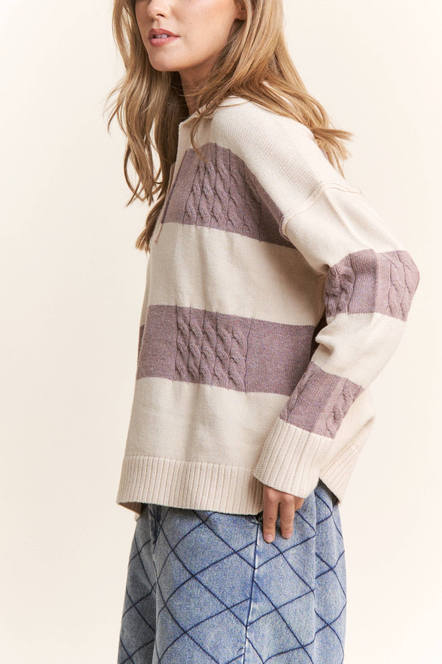 Snuggled Up Johnny Collar Sweater