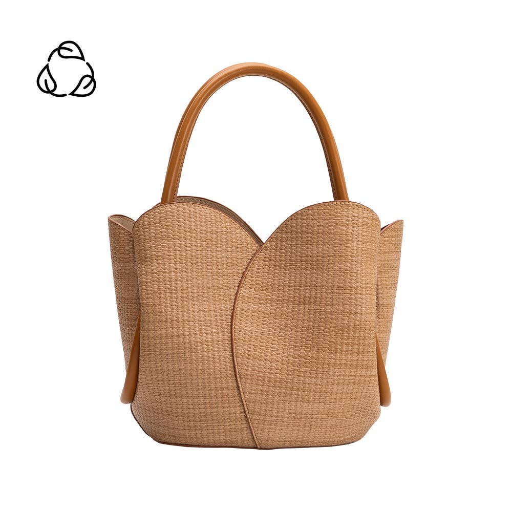 Tulip Raffia Embossed Recycled Top Handle
