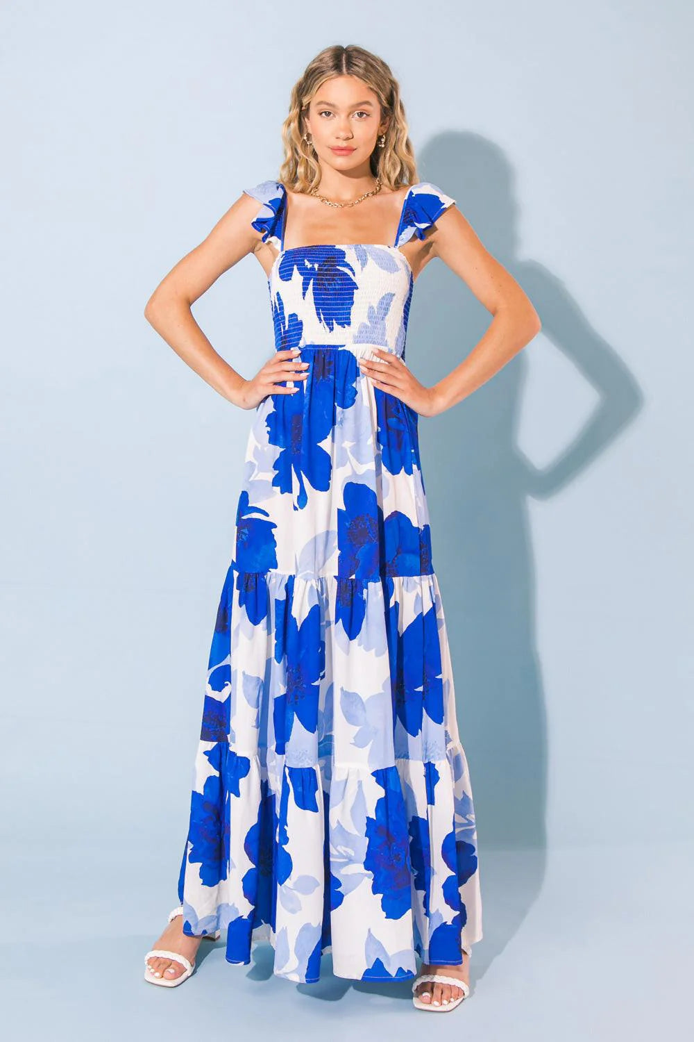 Blue Moves Maxi Dress