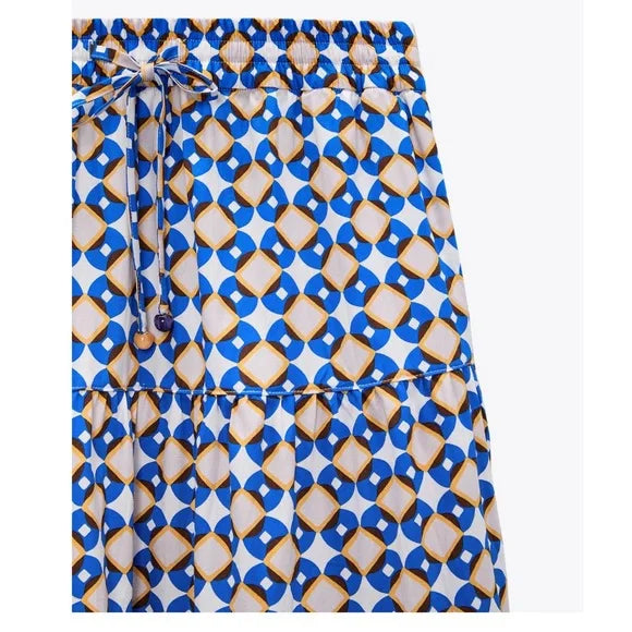 Geo Print Maxi Skirt