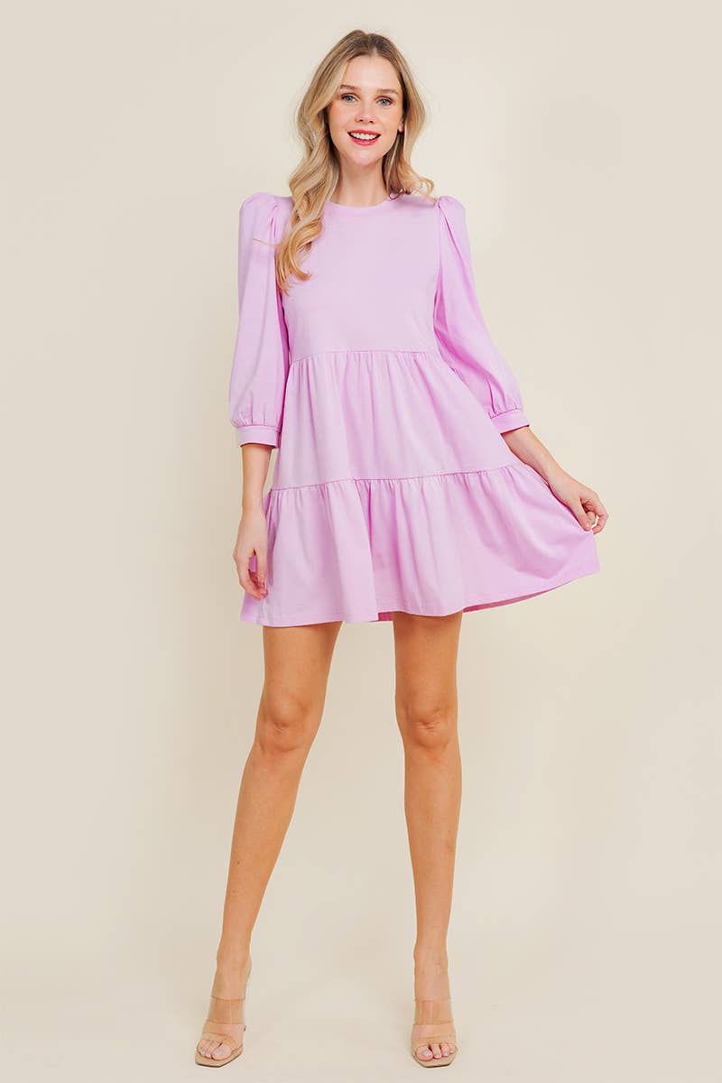 3/4 Sleeve Dress - Boutique à la mode