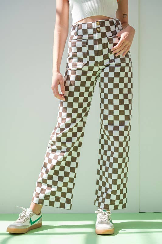 Demi Checkered Pants