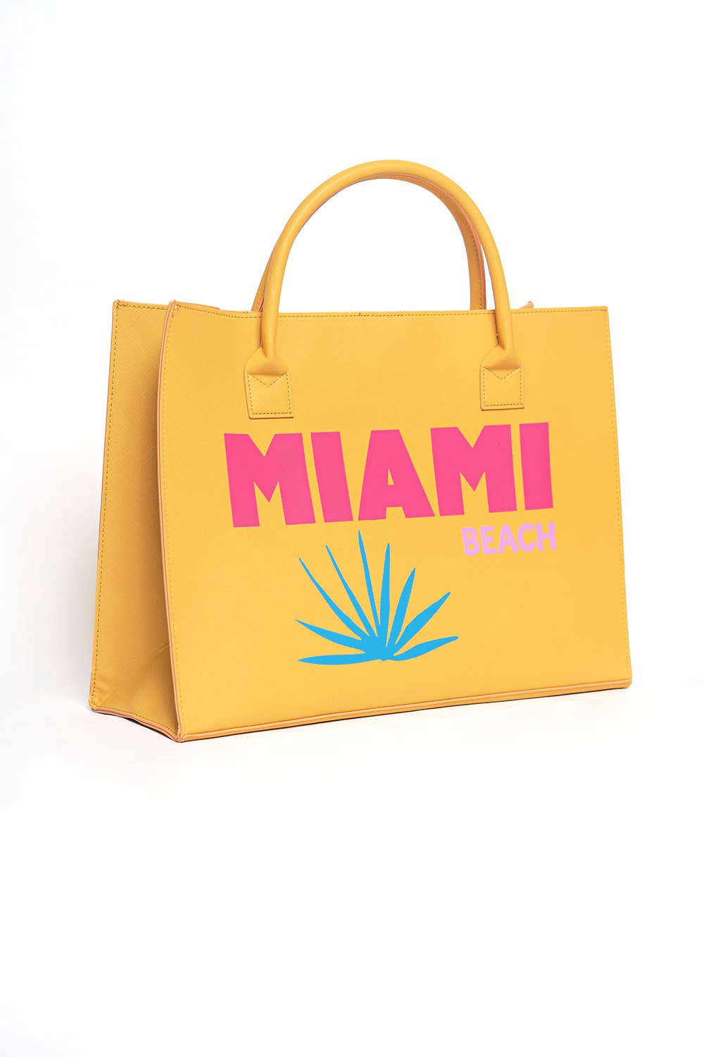 Miami Lemon Yellow Vegan Tote