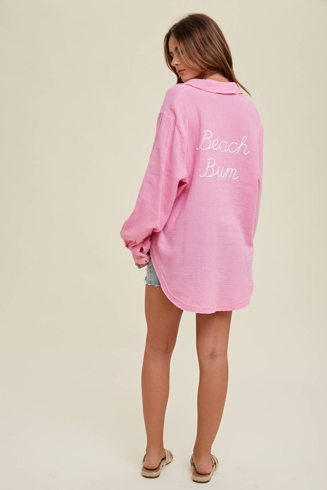 Beach Bum Embroidered Shirt