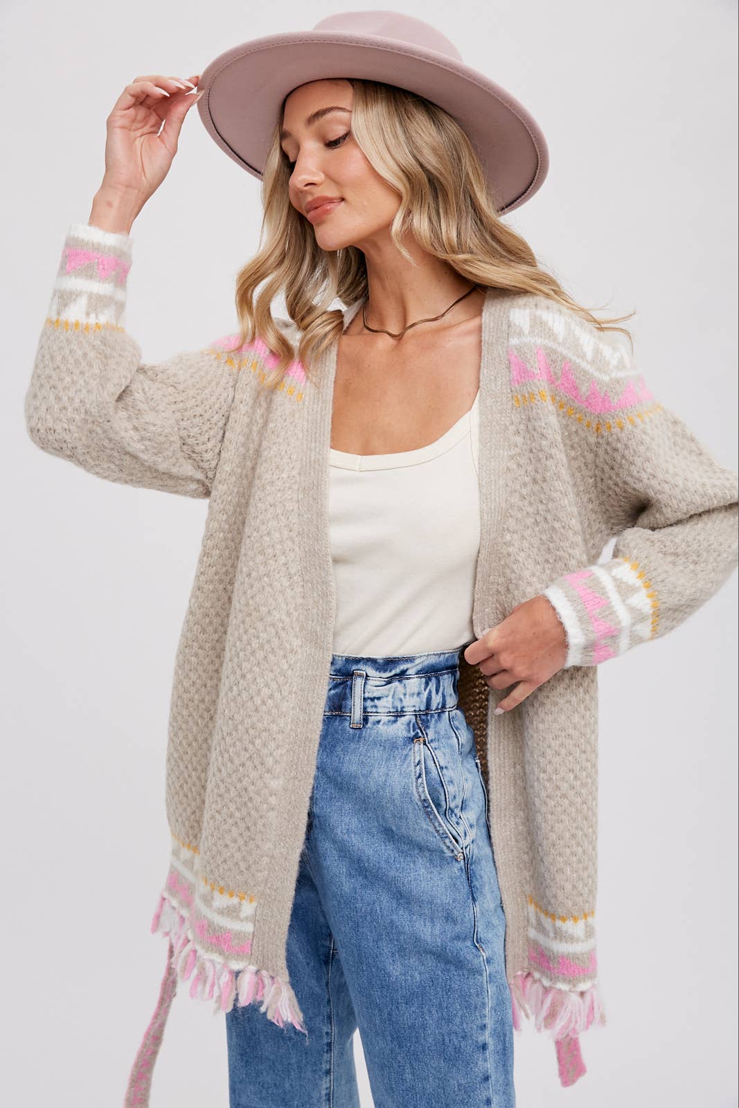 Boho Beauty Belted Cardigan